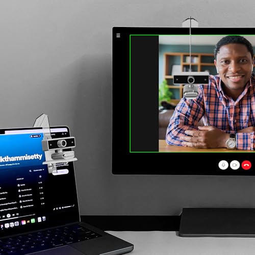 Support webcam acrylique pour milieu d'écran et moniteur Logitech C920x C922 - 6