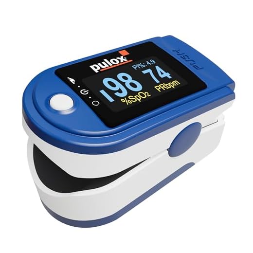 Pulsoximeter PULOX PO-200 Solo in Blau Fingerpulsoximeter für die Messung des Puls und der Sauerstoffsättigung am Finger