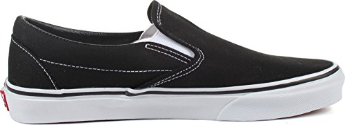 Vans Vans Classic Slip-on Unisex Style # Vn-0eye Mens (8 B(M) US Women / 6.5 D(M) US Men, Black/White)