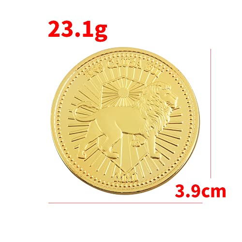 John-W Continental Gold Coin - Blood Oath Marker Black Metal Collecting Coin - Halloween Cosplay Prop (5 Pcs Gold Coin) #TOP6