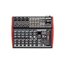 Gemini GM-12DSP Compact 12 Channel Mixer w/Bluetooth Streaming, USB, 3 Band EQ, 24-bit FX