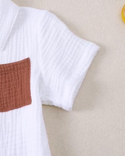 Image of Toddler Boys Clothes Baby Boy Outfit Summer Shirt Little Boy Shorts Set Cotton Clothes for Boys