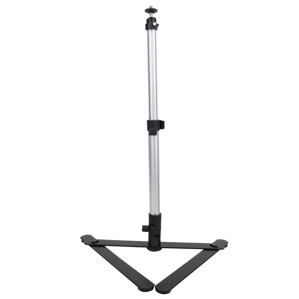 Topiky Trasmissione in Diretta Staffa del Supporto, Carico in Lega di Alluminio 2 kg Carico Regolabile a 360 ° Photo Studio Ripresa dall'alto Supporto per Copia Macro Fotografia Staffa