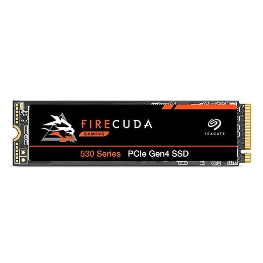 Seagate FireCuda 530 NVMe SSD, 4 TB, SSD interno, M.2 PCIe Gen4 ×4 NVMe 1.4, 7300 MB/s, 3D TLC NAND, 5100 TBW, 1,8 M horas MTBF, para PS5/PC, 3 años Rescue Services (ZP4000GM3A013)