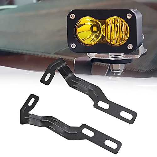 samman LED Ditch Light Mount LED Pods Light Hood Hinge Mounting Bracket Compatible with Toyota Tacoma 2016-2020