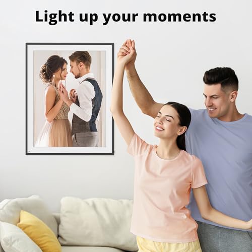 Image of Dragon Touch Digital Picture Frame - 19 Inch WiFi Large Digital Photo Frame with 64GB Storage, FHD Screen, Easy Setup to Share Photos or Videos Remotely via Vphoto App from Anywhere(Not Touchscreen)