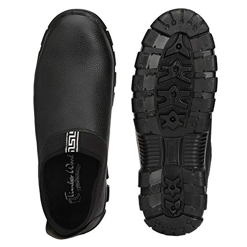 Fashion Tree Men's Black Timberwood Steel Toe Safety Shoes -UK 10