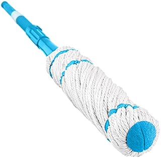 Extendable Microfibre Twist Mop Kitchen Floor Cleaning Hardwood Tile Easy Twisted Wringing Water Wet Dry Super Absorbent