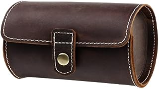 UKCOCO Watch Roll Case- 2 Slots Watch Storage Case Leather Roll Travel Watch Box Holder Durable Watch Holder Practical Watch Packing Box