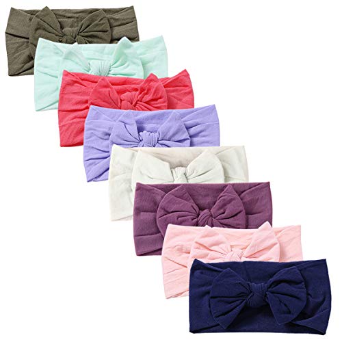 Baby Girl Nylon Headbands Newborn Infant Toddler Hairbands and Bows Child Hair Accessories