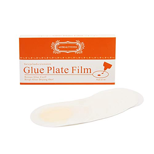 Glue Plate Film for Eyelash Extension/Increase glue working time/Easy to attach and remove/Pack of 60 (1 BOX)