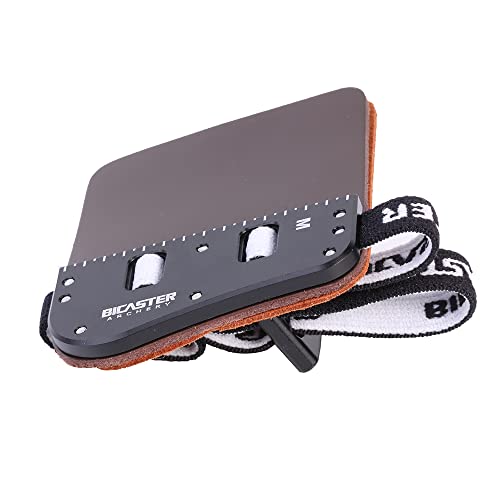 Bicaster Sp3 Barebow Finger Tabs Cowhide Face+Aluminum Plate (Large, Right Handed) #TOP3