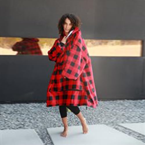 Image of Catalonia Oversized Hoodie Blanket Sweatshirt, Comfortable Sherpa Giant Pullover with Large Front Pocket for Adults Men Women Teenagers Wife Girlfriend