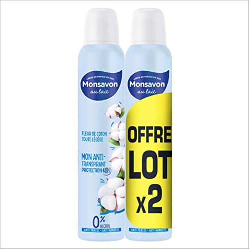 Deodorant Zerstäuber Alaunstein Milch & Baumwolle, 2 x 200 ml
