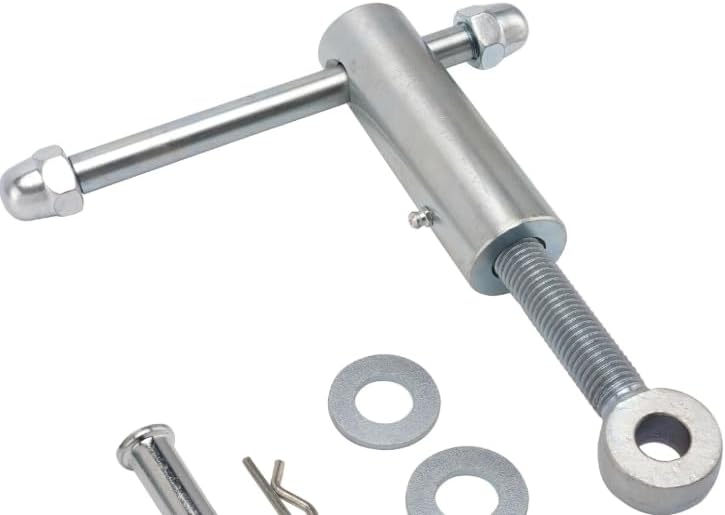Tailgate Latch Assembly TGL34SBR, Heavy Duty Dump Truck Trailer Tail Gate Lock Compatible with TGL3410 TGL3410SS TGL3410ST Silver Steel Tailgate Lock