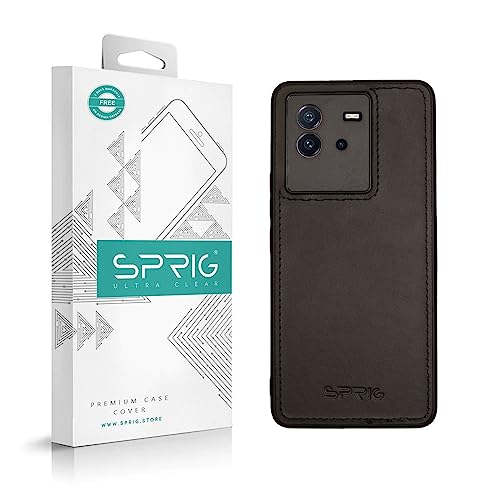 Image of SPRIG Compatible with IQOO Neo 6 5G Premium PrimeMatte (Matte Leather TPU) Back Cover Drop Tested Shock Proof Mobile Case for Men, Women, Boys and Girls with Camera Protection (Black)