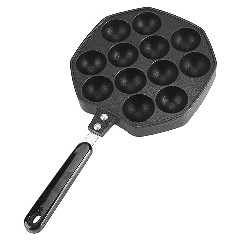 Takoyaki Grill Pan with Non-Stick Surface Cover