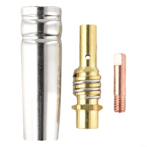 15AK MIG Welding Torch Accessories Kit, 3 Pcs Nozzle Contact Tips Set For MIG Welder(1.2MM)