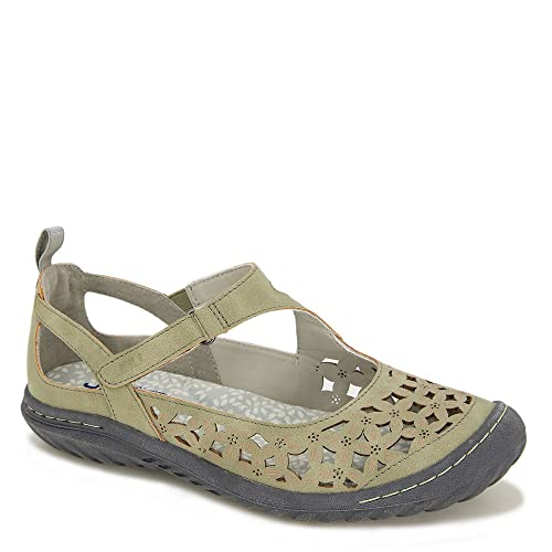 Jbu By Jambu Women's Bellerose Mary Jane Flat, Sage, 7 #TOP4