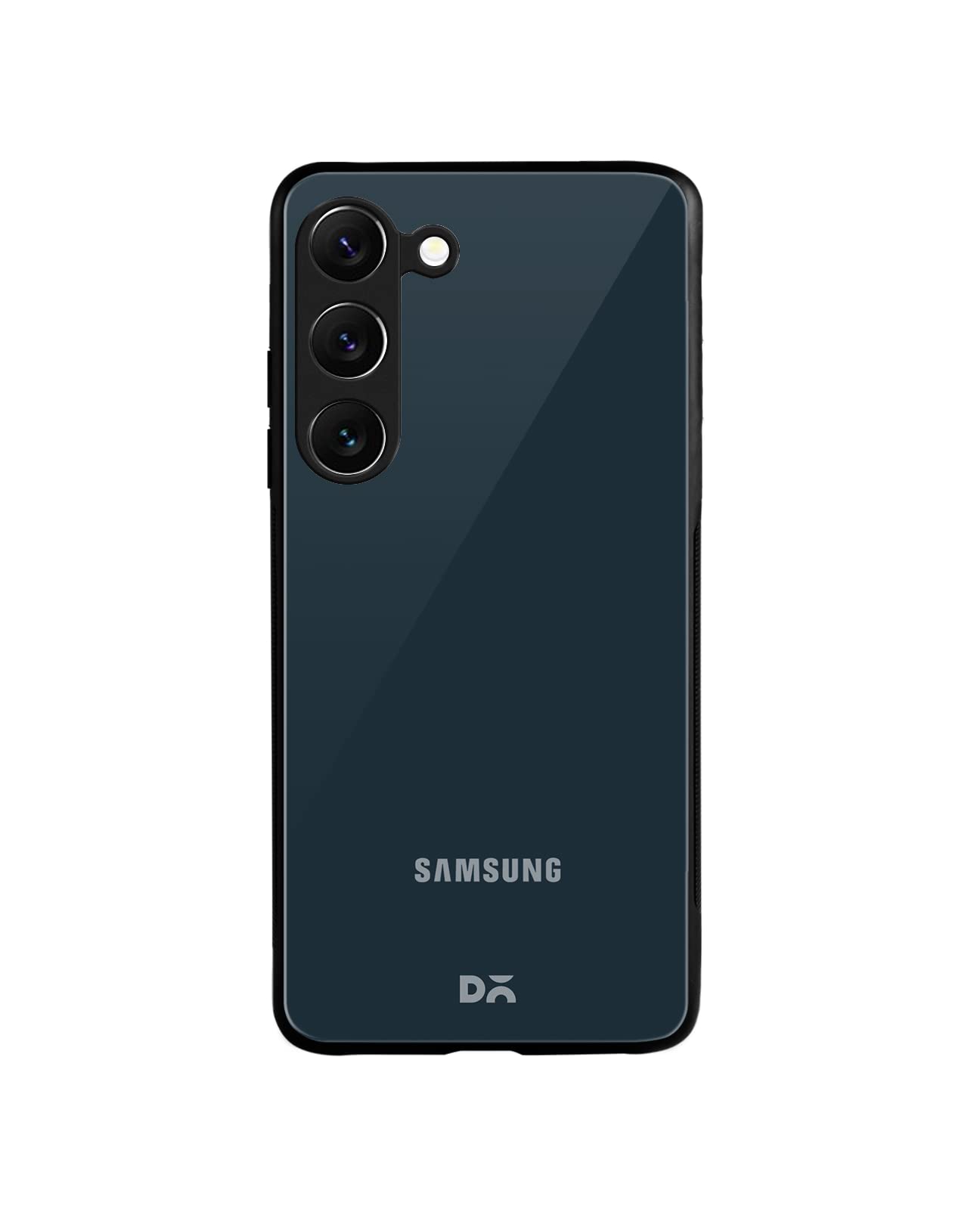 Dailyobjects Dark Teal Glass Back Case Cover For Samsung Galaxy