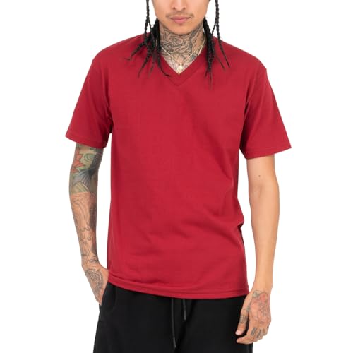 Pro Club Men's Comfort Short Sleeve V-Neck Shirt