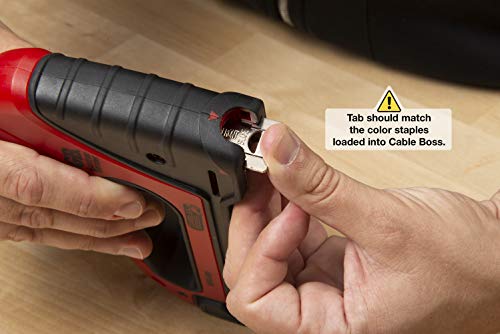 Gardner Bender MSG-501 Heavy-Duty Cable Boss Staple Gun, Professional Grade, Secures (NM) Coax, & Low-Volt Cable, Red by Gardner Bender - Image 6