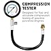 Powerbuilt Compression Tester, 14mm & 18mm Spark Plug Threads, Up to 300 PSI – Fast, Accurate Cylinder Pressure Gauge for Gas Engines – 647000