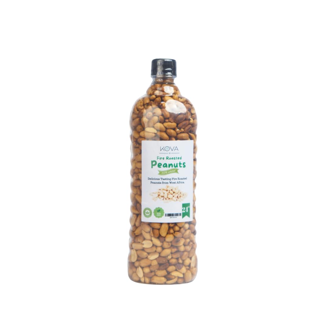 Kovafood Fire Roasted Nigerian Groundnuts, Peanuts I Delicious Tasting 22ozCompact by Design (Amazon-developed Certification)