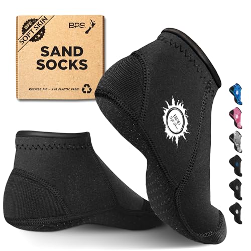 Image of BPS 'Aqua Series' 3mm Neoprene Water Socks for Sand, Beach, Soccer, Volleyball, Wetsuit Booties
