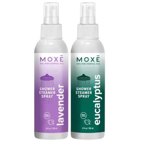 MOXĒ Lavender &amp; Eucalyptus Shower Steamer, All Natural Relief, 4oz, 2 Pack