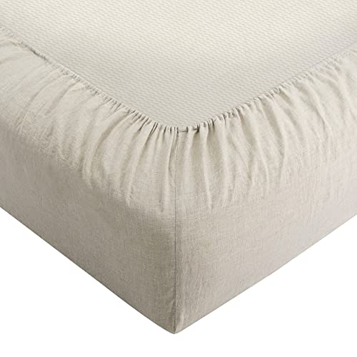 Atlinia Bedding Linen Bed Sheets Set - 100% Pure Flax Linen Sheets King Size Stone Washed French Linens Bedding Farmhouse Style Set Of 4 - Deep Pocket Fitted Sheet & Flat Sheet & 2 Pillowcase (King) #TOP6