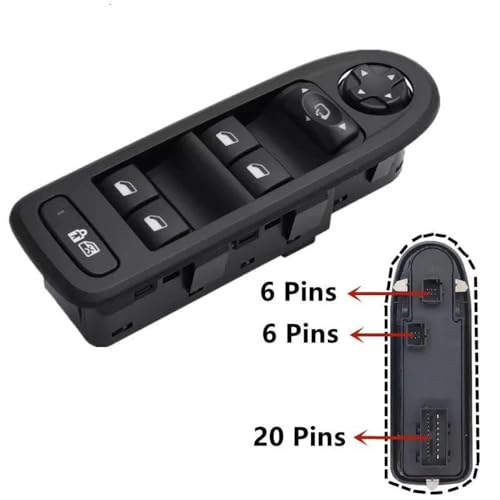 Interrupteur lève-vitre électrique Peugeot 308 508 Citroën C5 bouton commande - 3
