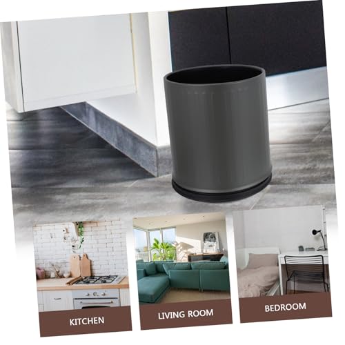 Caneca de basura metálica rectangular para baño 10 L miniatura 3