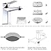 Aquaterior Modern Bathroom Single Handle Sink Faucet Mixer One Hole Lavatory Vanity Chrome(CUPC NSF CEC)