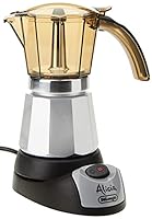 De'Longhi Alicia Electric Moka Pot Coffee Maker EMK6, Electric Espresso Maker, Black