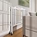 Dream On Me 2-In-1 Lightweight Folding Portable Stationary Side Crib In White, Greenguard Gold Certified, Baby Crib To Playpen, Folds Flat For Storage, Locking Wheels