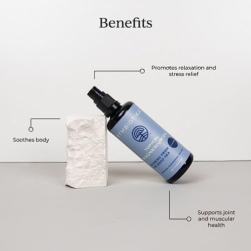 Cymbiotika Topical Magnesium Oil Spray For Body, Supplement For Leg Cramps, Muscle, Joint Health & Sleep Support, Includes Magnesium Chloride, Lavender Extract, Aloe Vera - Skin Applicator #TOP1
