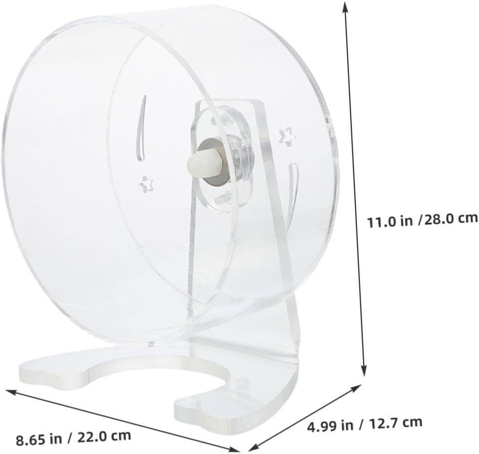 Hamster Exercise Wheel Silent Running Wheel with Stand 22cm Pet Sports for Small Animals Gerbils Mice