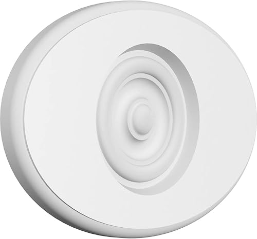 Miniatura 9 de Ekena Millwork ROSP060X040X050DAL04 Roseta estándar con borde redondeado, 6 pulgadas de ancho x 4 pulgadas de alto x 12 pulgadas de alto, PVC