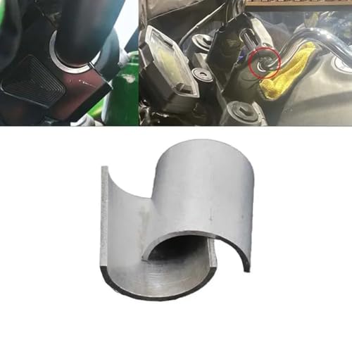 Abrazaderas espaciadoras de dirección de aluminio mecanizado de moto 3