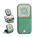 Mini Ventilador de Mano 3 en 1 Portatil USB Ventilador, 3000mAh Batería Recargable USB Hand Fan con Power Bank, Ajustable 3 Velocidades portátil Eléctrico Ventilador para el Oficina, Hogar, Viajes