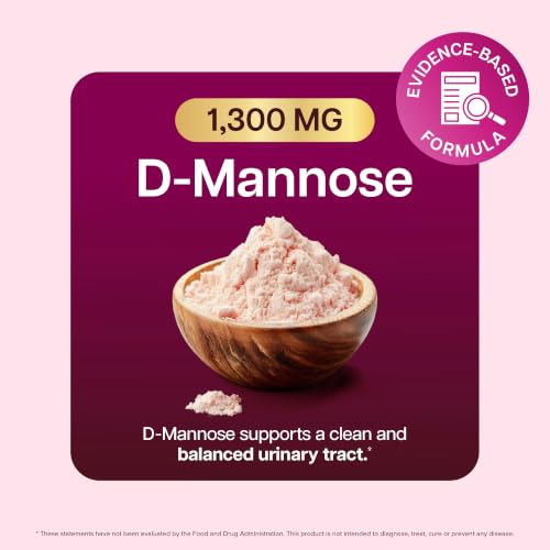 Image of D Mannose with Cranberry, Drug-Free Urinary Tract Health Support, 240 Ct