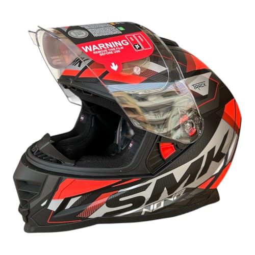 Image of SMK NOVA Track Full Face Helmet, ISI DOT ECE 22.06 Certified