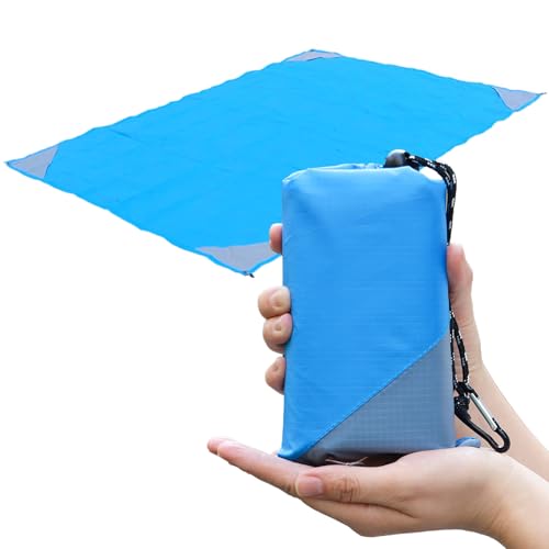 Orga'Neat Cobertor de bolso – Cobertor de piquenique compacto, cobertor de praia, à prova de areia,