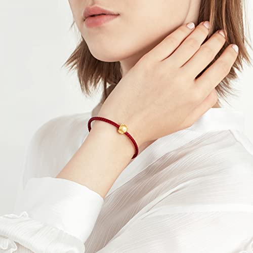 Image of CHOW SANG SANG 999 24K Solid Gold Mini Charm Chinese Zodiac Lovely Cute Animal Mini Charm Bracelet for Women