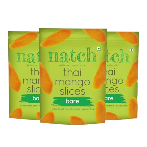 Natch Dried Thai Mango Slices, Healthy Snakcs 100% All Natural, V...