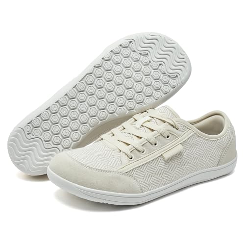 Image of HOBIBEAR Barefoot Shoes for Women Men Zero Drop Sole Wide Toe Box Walking Sneakers