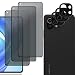 Produktbild OnlyCase Store Hartglas für Xiaomi Mi 11 Lite 5G / NE, Anti-Spion, Anti-Spy, Privatsphäre, 3D-Abdeckung, 9H, ultra-strapazierfähig, privater Displayschutz und Rückkamera (3 + 3)