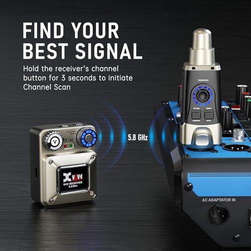 Image of Xvive U45 Wireless in Ear Monitor System Transmitter, 5.8ghz IEM System (Transmitter Only