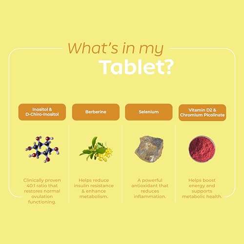 Image of Arth PCOS Support Tablets for Women | With Berberine & Myo-Inositol:D-Chiro Inositol (40:1) | Supports Weight Management & Fertility | Helps Combat Acne & Facial Hair | Supports Healthy Glucose Levels | 60 Veg Tablets